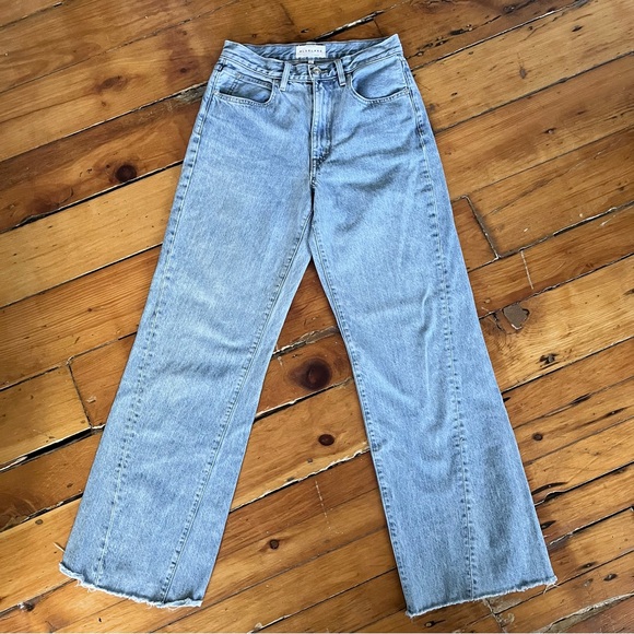 SLVRLAKE Grace Twisted Seam High Rise Wide Leg Jeans Women’s Size 27 - Picture 2 of 16